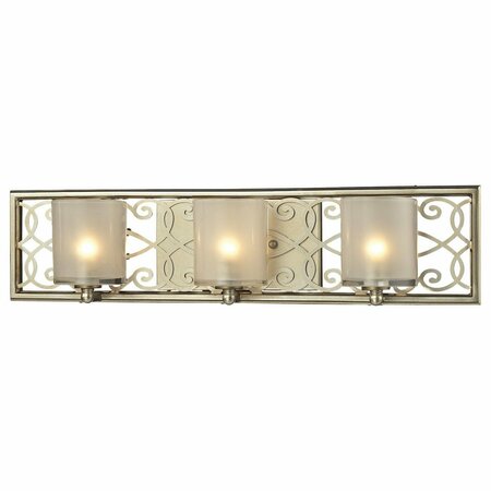 ELK LIGHTING santa Monica Collection 3 Light Bath In Aged silver 31428/3